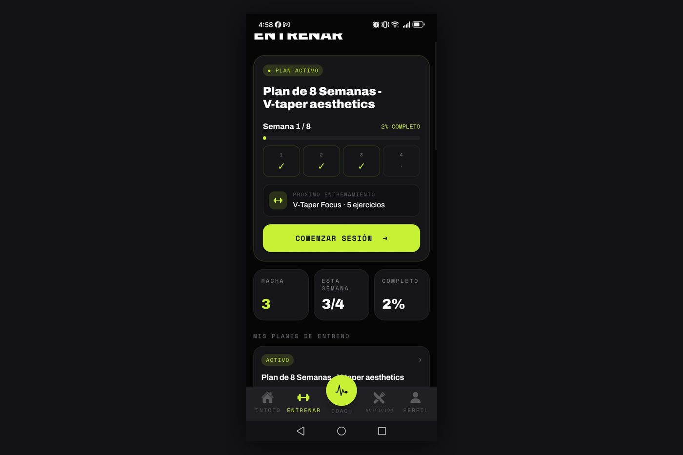 App + Nutrición IA